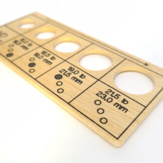 Boilie diameter gauge
